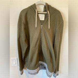 Five Four olive green zip up